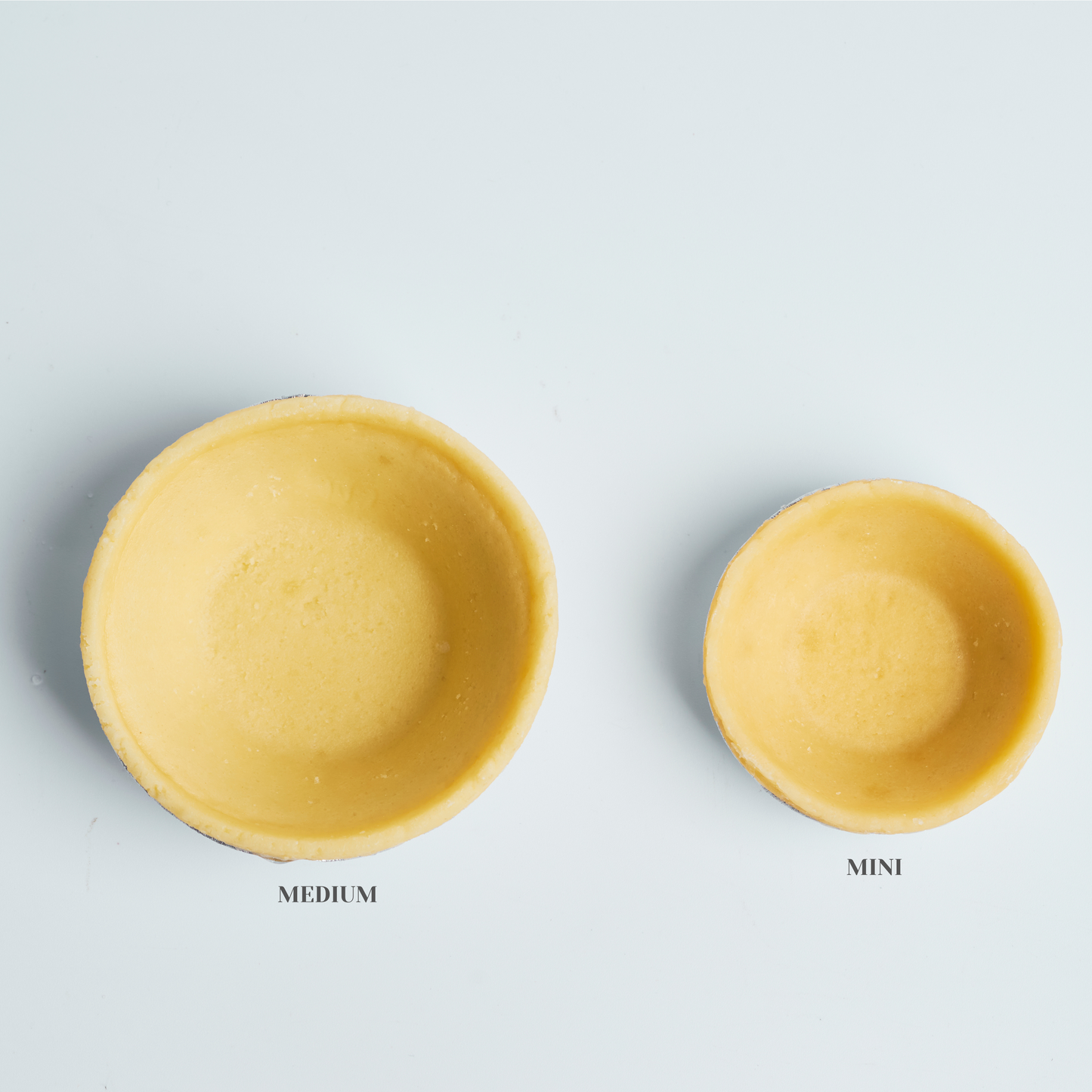 Medium Sweet Shortcrust Dough Tart Shells 20 pcs - (for Hokkaido Baked Cheese Tarts)
