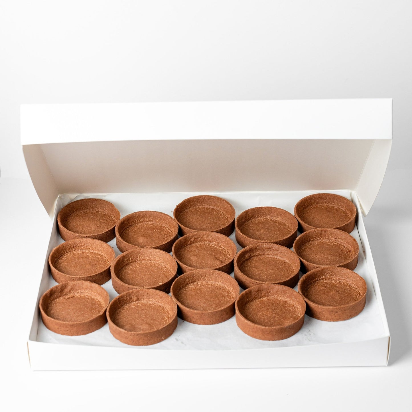 Individual Chocolate Tart Shells (30 pcs per tray) - Fluffyummy Gastrogroup