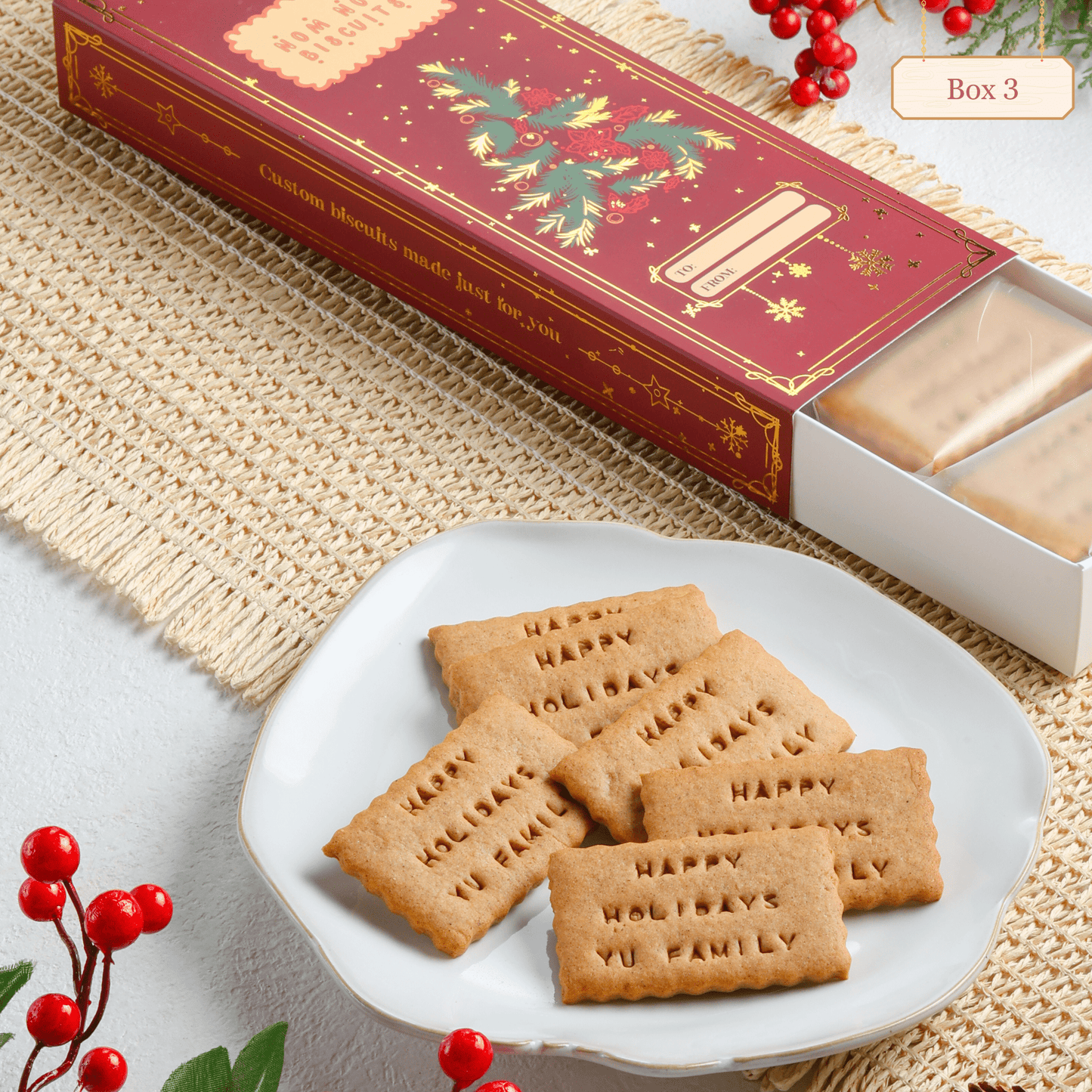 Limited Edition Holiday Box Nomnom Biscuits - Fluffyummy Gastrogroup