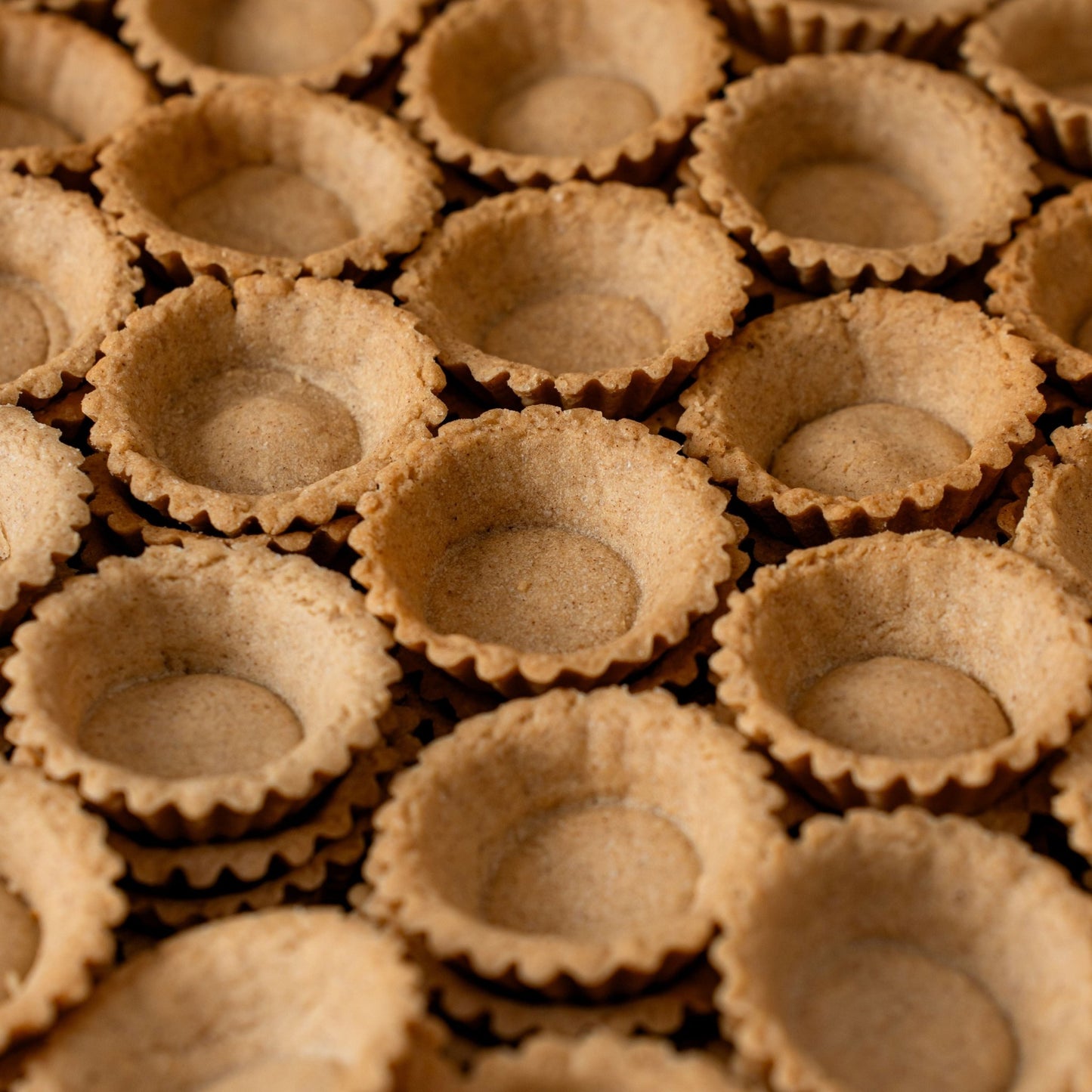 Mini Old Fashioned Speculoos Tart Shells (168 pcs. per tray) - Fluffyummy Gastrogroup