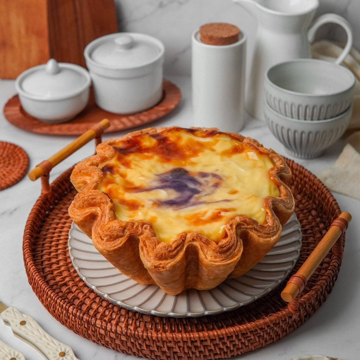Ube Buko Flan - Fluffyummy Gastrogroup