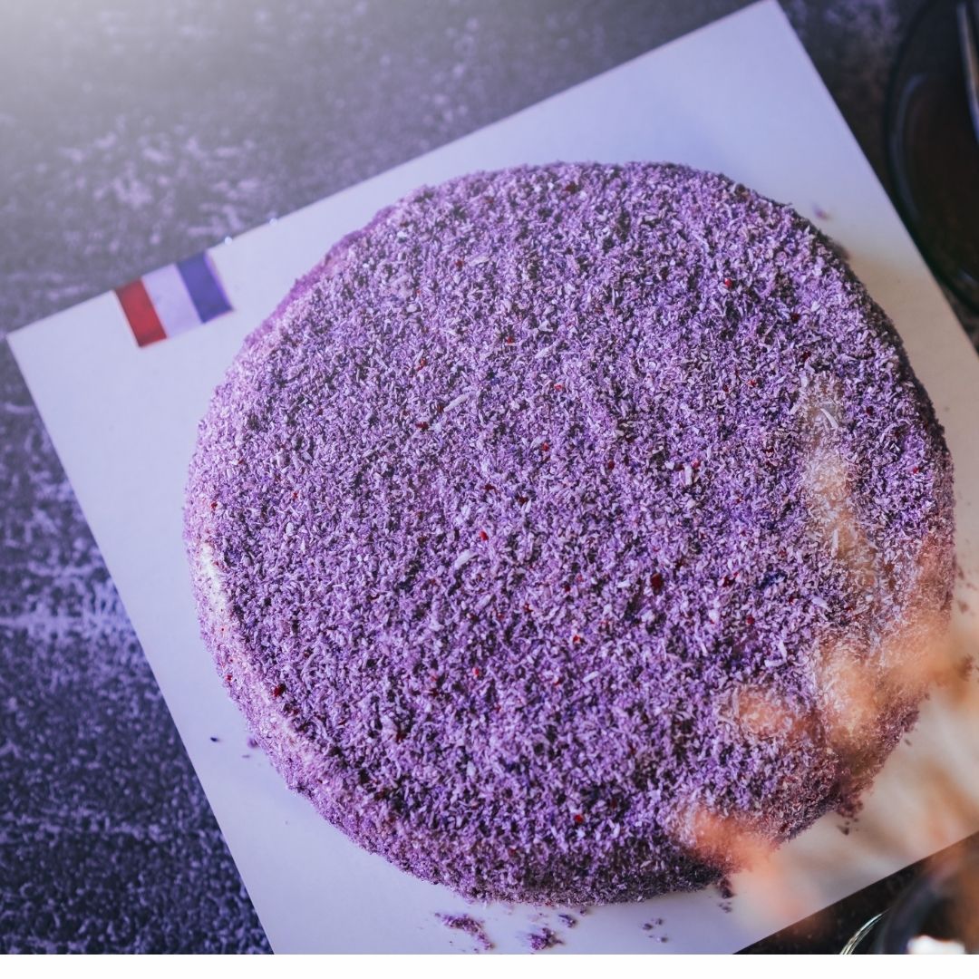 Ube Leche Cake 8"