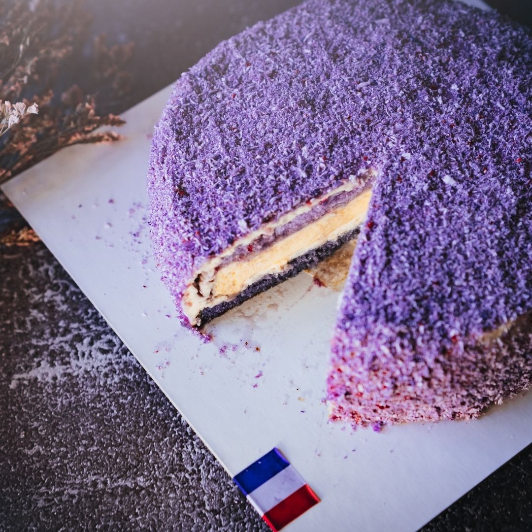 Ube Leche Cake 8"