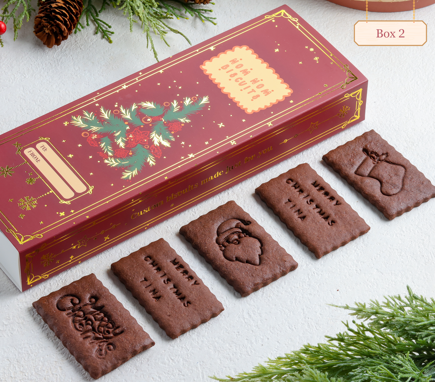 Limited Edition Holiday Box Nomnom Biscuits - Bundle of 5