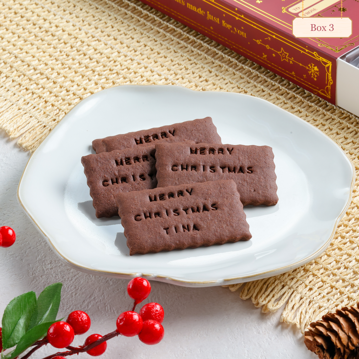 Limited Edition Holiday Box Nomnom Biscuits - Bundle of 5