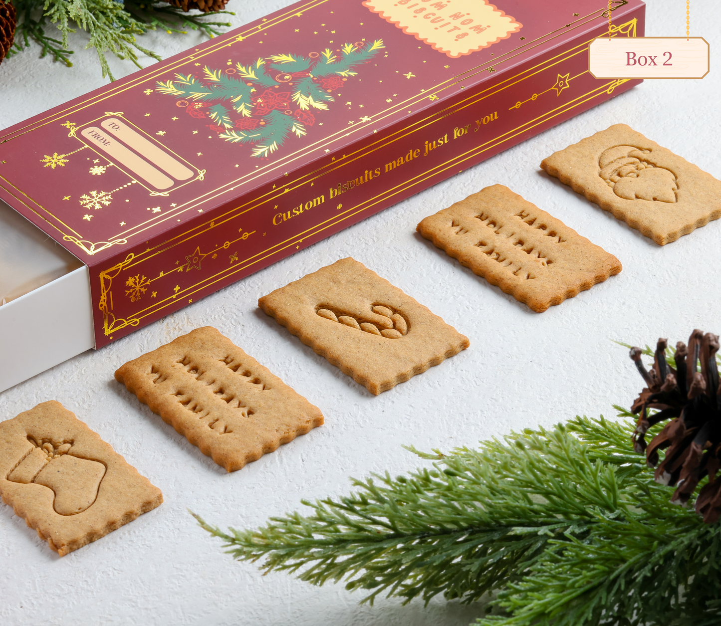 Limited Edition Holiday Box Nomnom Biscuits - Bundle of 5