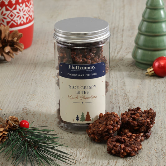 Dark Chocolate Rice Crispy Bites