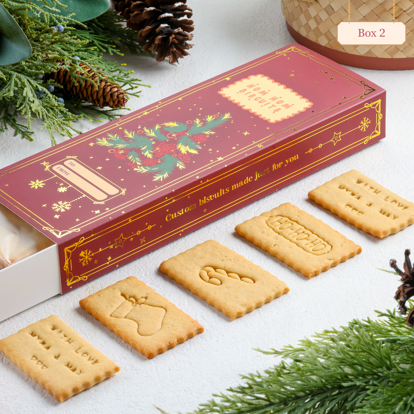 Limited Edition Holiday Box Nomnom Biscuits - Bundle of 5