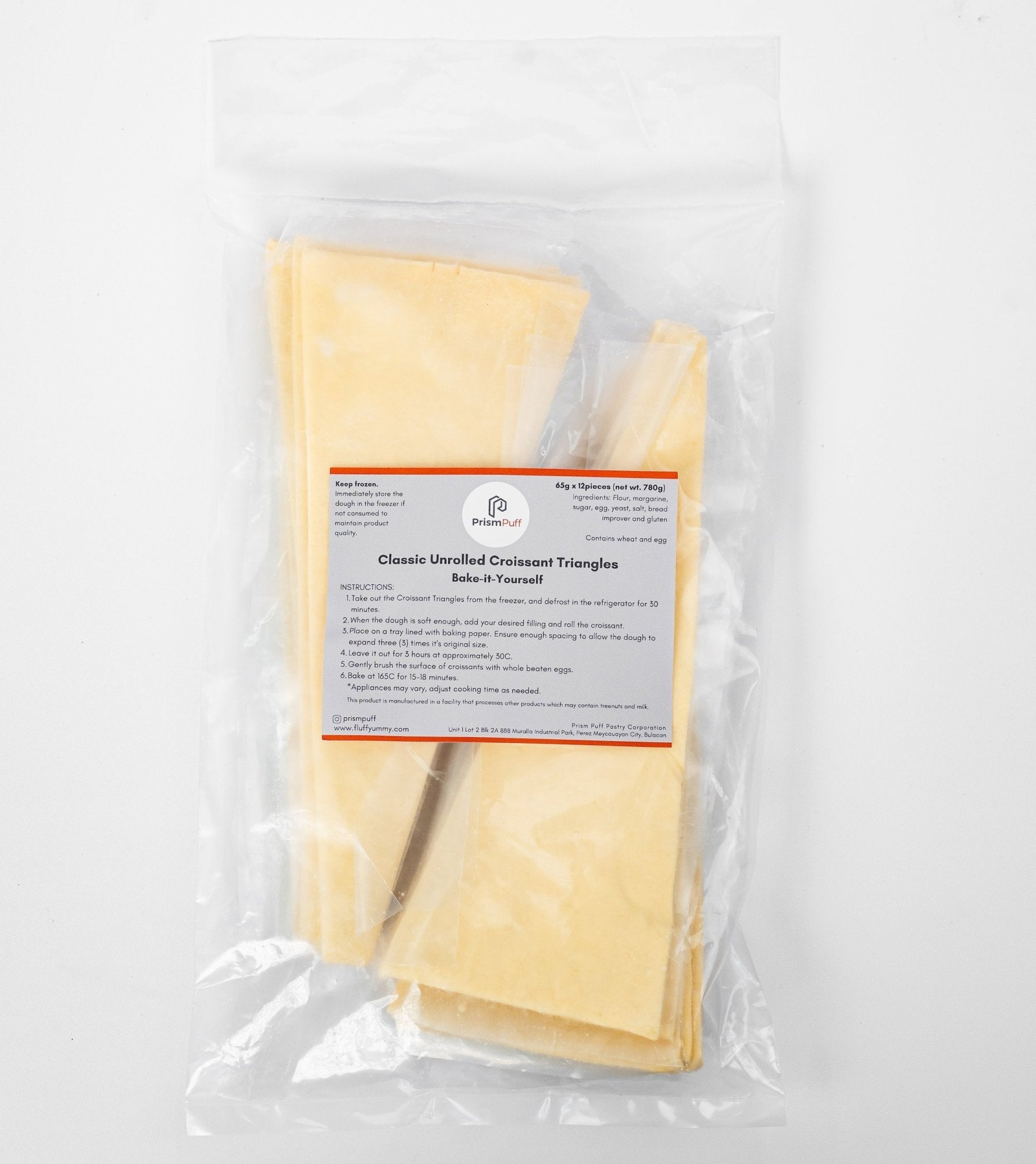 Bake - it - Yourself Classic Margarine Unrolled Croissant Triangles (12pcs) - Fluffyummy Gastrogroup