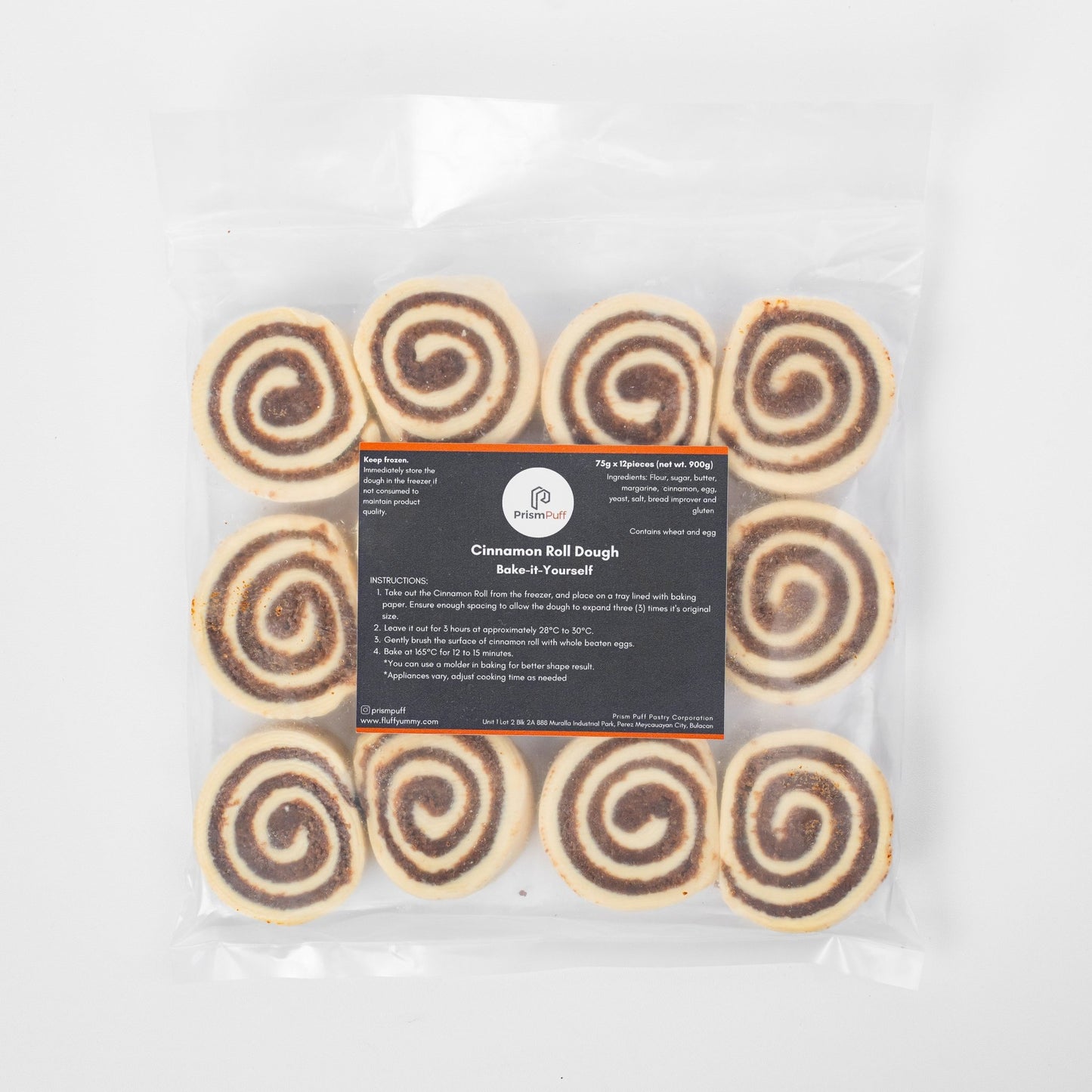 Bake-it-Yourself Frozen Cinnamon Roll (12 pcs) - Fluffyummy Gastrogroup