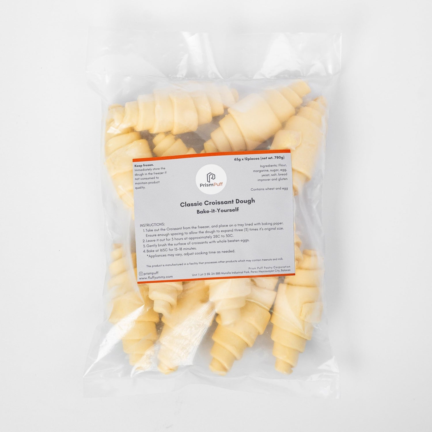 Bake - it - Yourself Frozen Classic Margarine Croissants (12 pcs) - Fluffyummy Gastrogroup