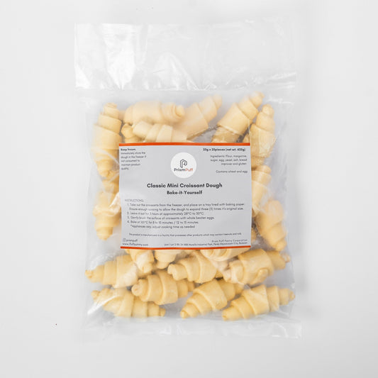 Bake - It - Yourself Frozen Classic Margarine Mini Croissant (25pcs) - Fluffyummy Gastrogroup