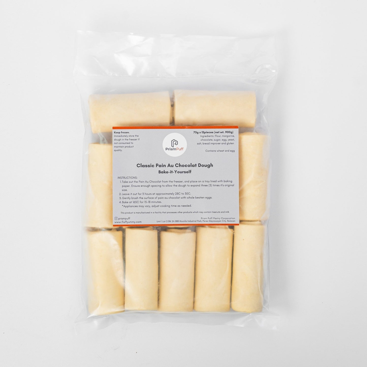 Bake - it - Yourself Frozen Classic Margarine Pain Au Chocolat (12 pcs) - Fluffyummy Gastrogroup