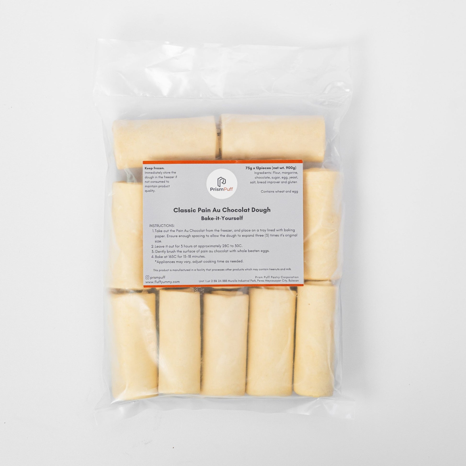 Bake - it - Yourself Frozen Classic Margarine Pain Au Chocolat (12 pcs) - Fluffyummy Gastrogroup