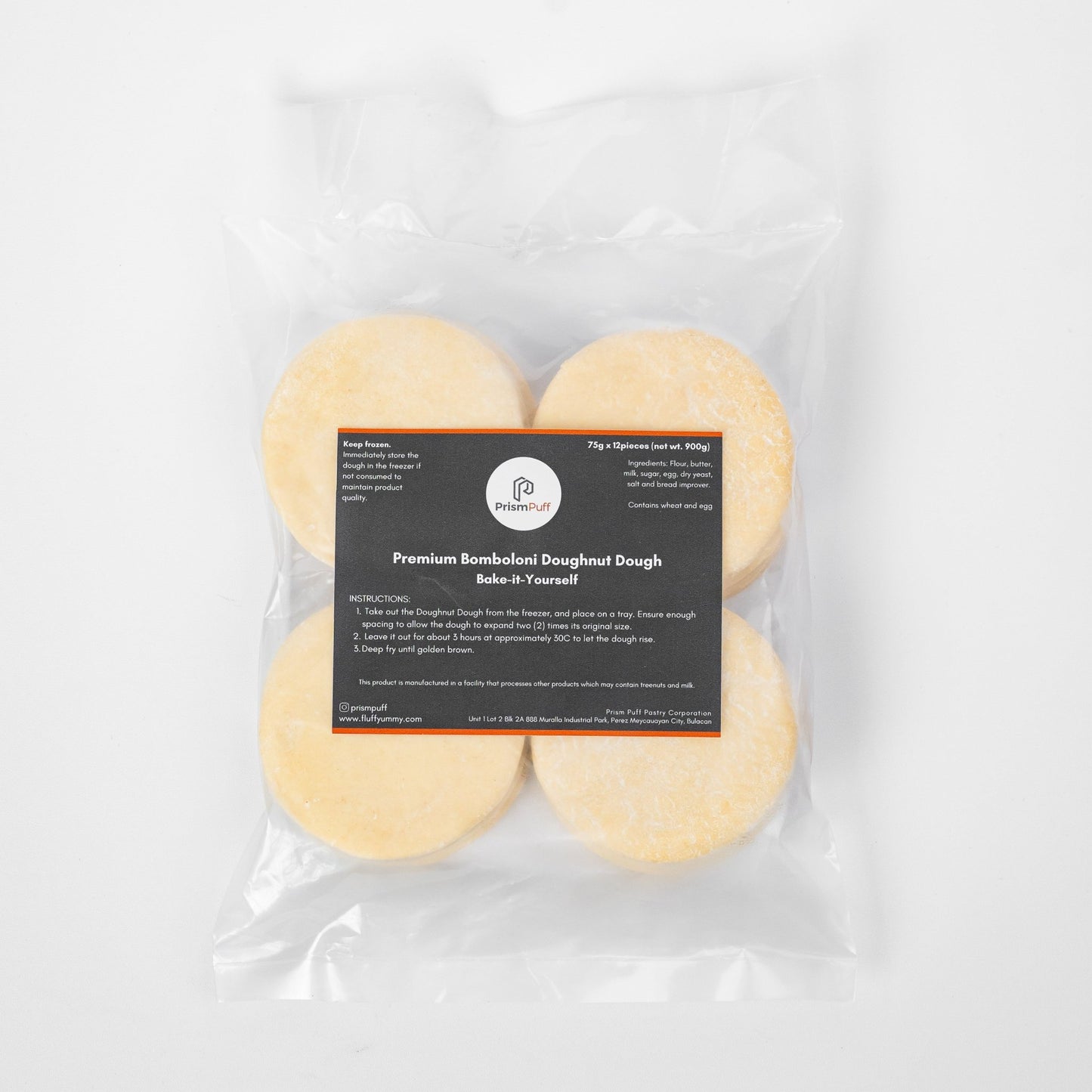 Bake - it - Yourself Frozen Premium Butter Bombolini Doughnut Dough (12 pcs) - Fluffyummy Gastrogroup