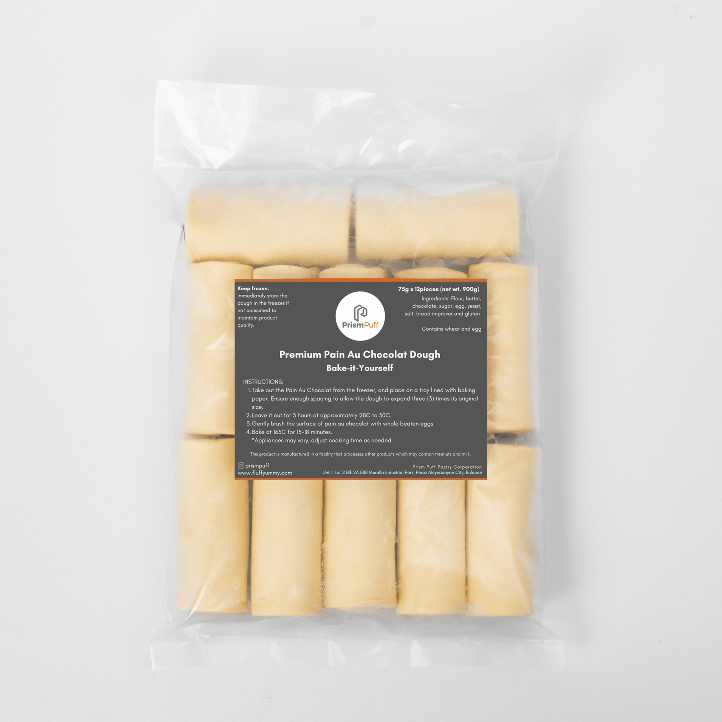 Bake - it - Yourself Frozen Premium Butter Pain Au Chocolat (12 pcs) - Fluffyummy Gastrogroup