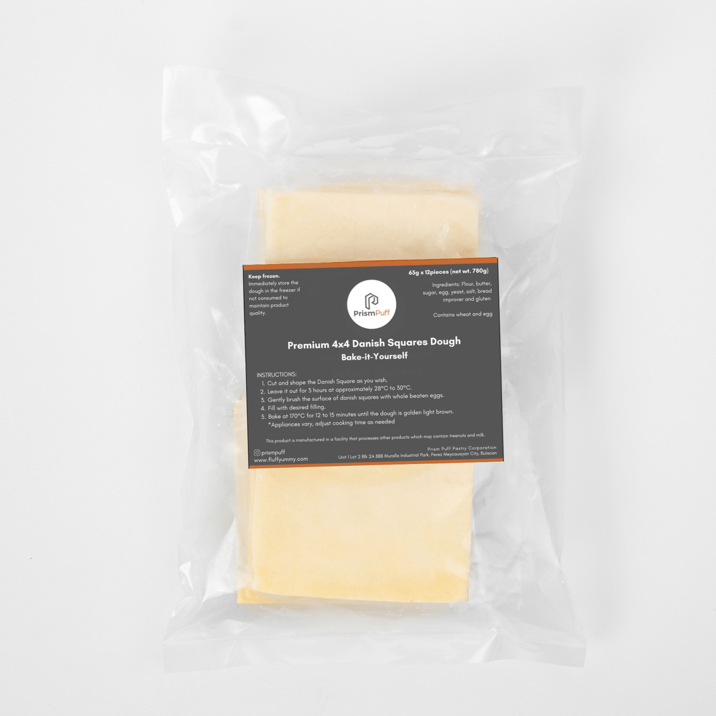 Bake - It - Yourself Premium Butter 4x4 Danish Squares (12 pcs) - Fluffyummy Gastrogroup