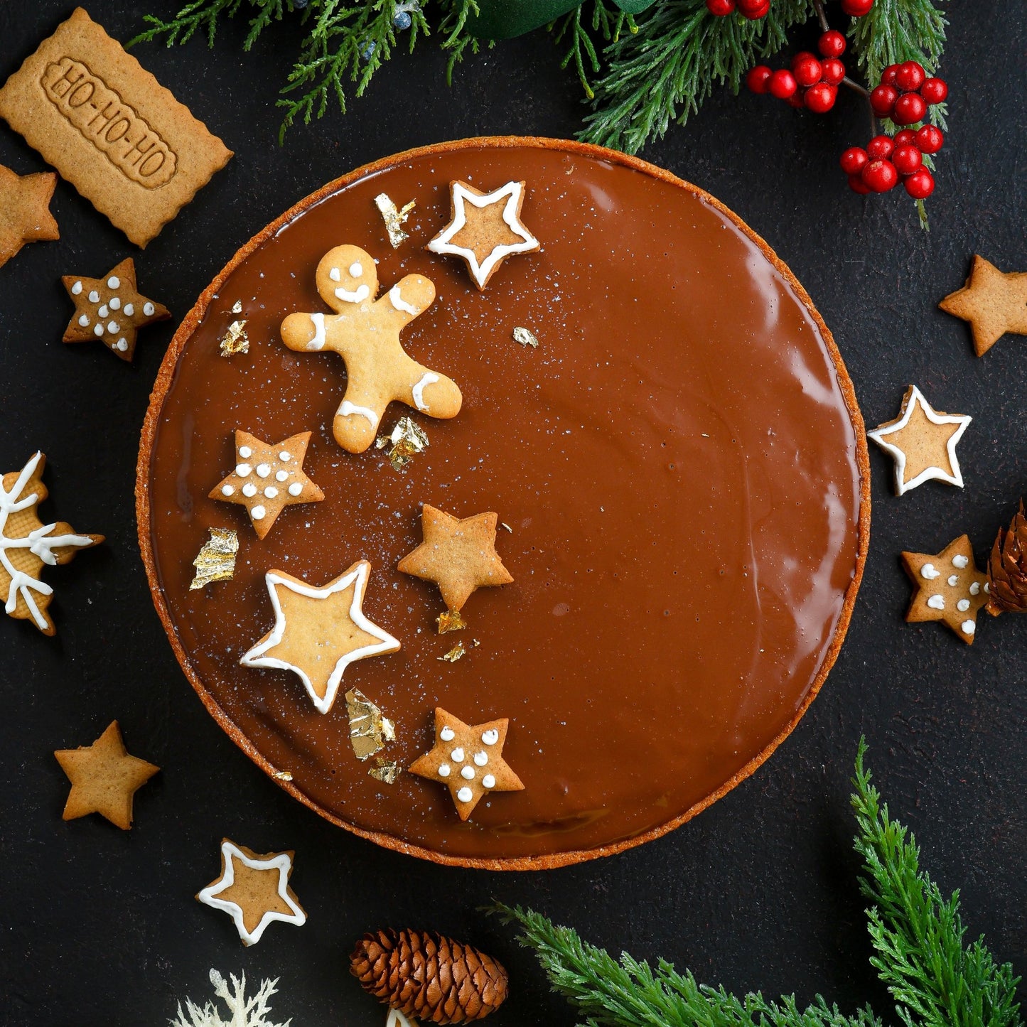 Gingerbread Chocolate Tart - Fluffyummy Gastrogroup