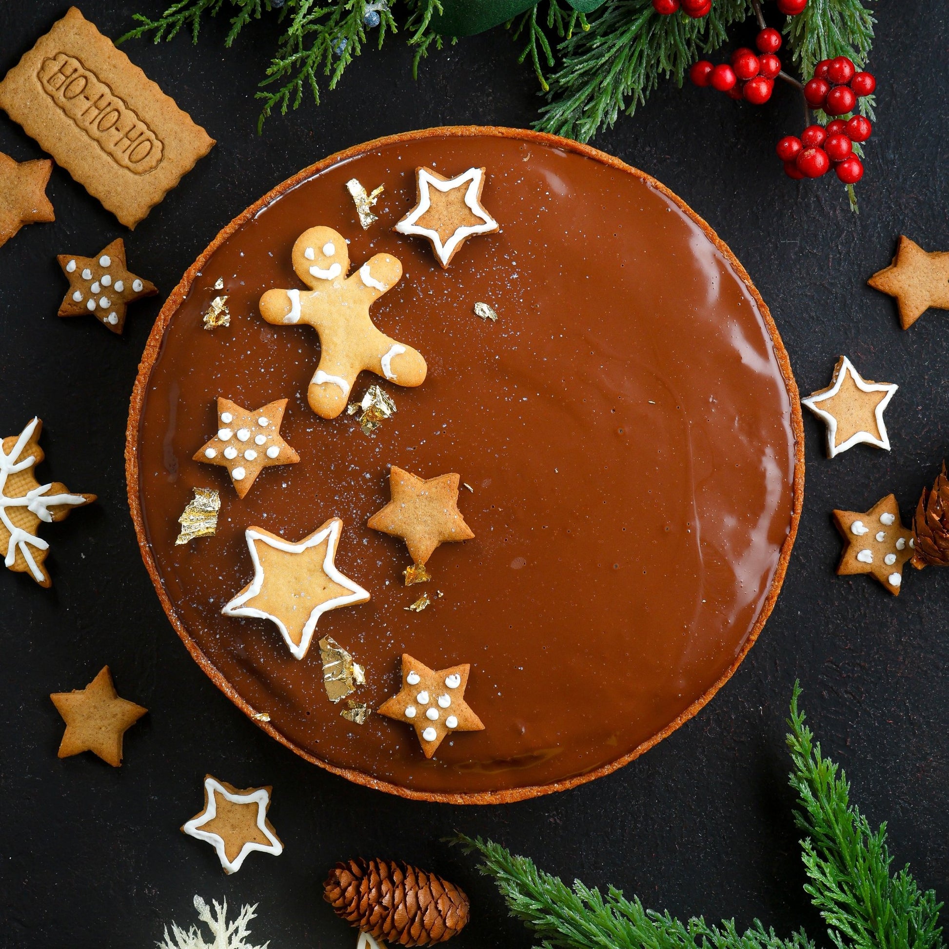 Gingerbread Chocolate Tart - Fluffyummy Gastrogroup