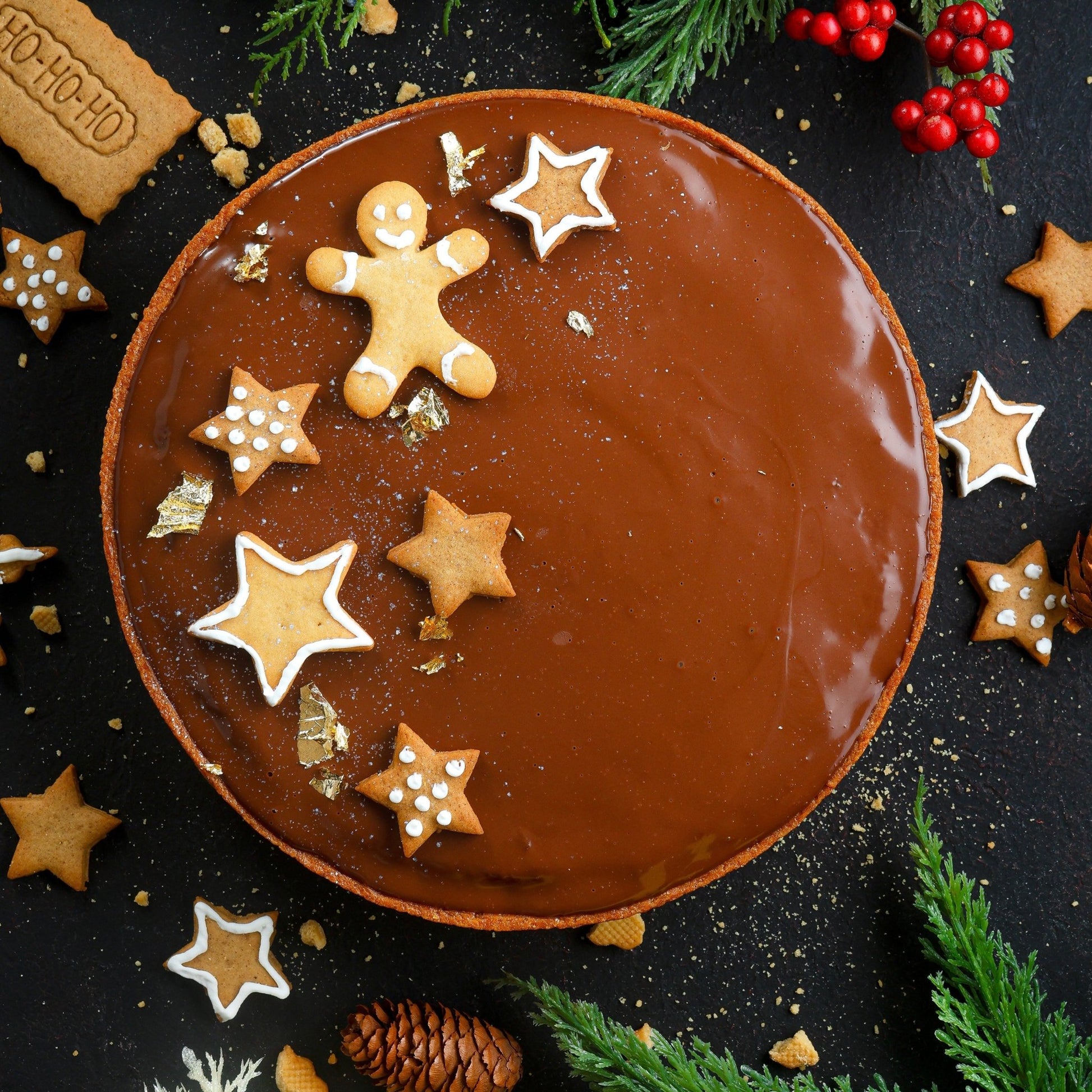 Gingerbread Chocolate Tart - Fluffyummy Gastrogroup