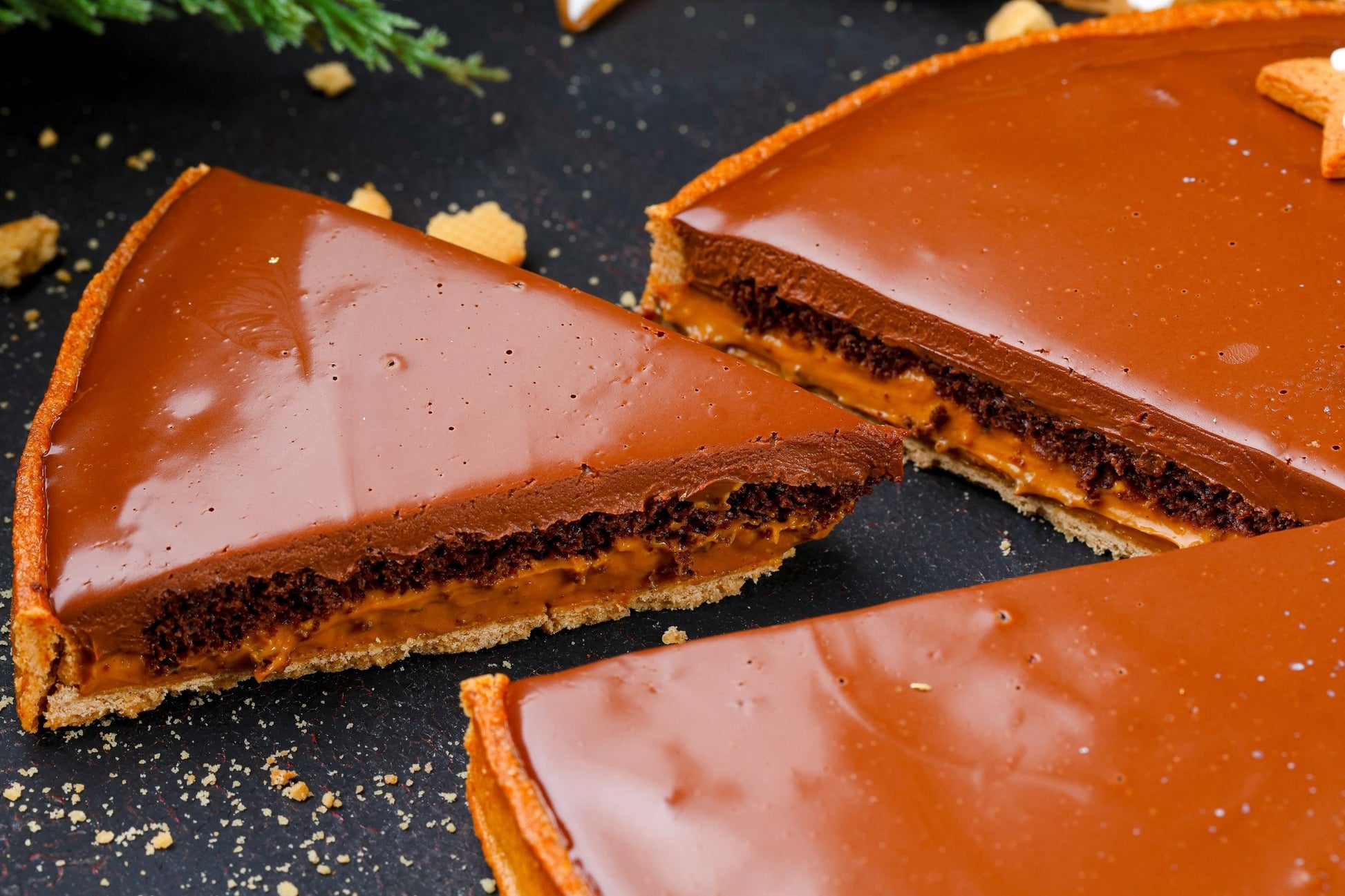 Gingerbread Chocolate Tart - Fluffyummy Gastrogroup