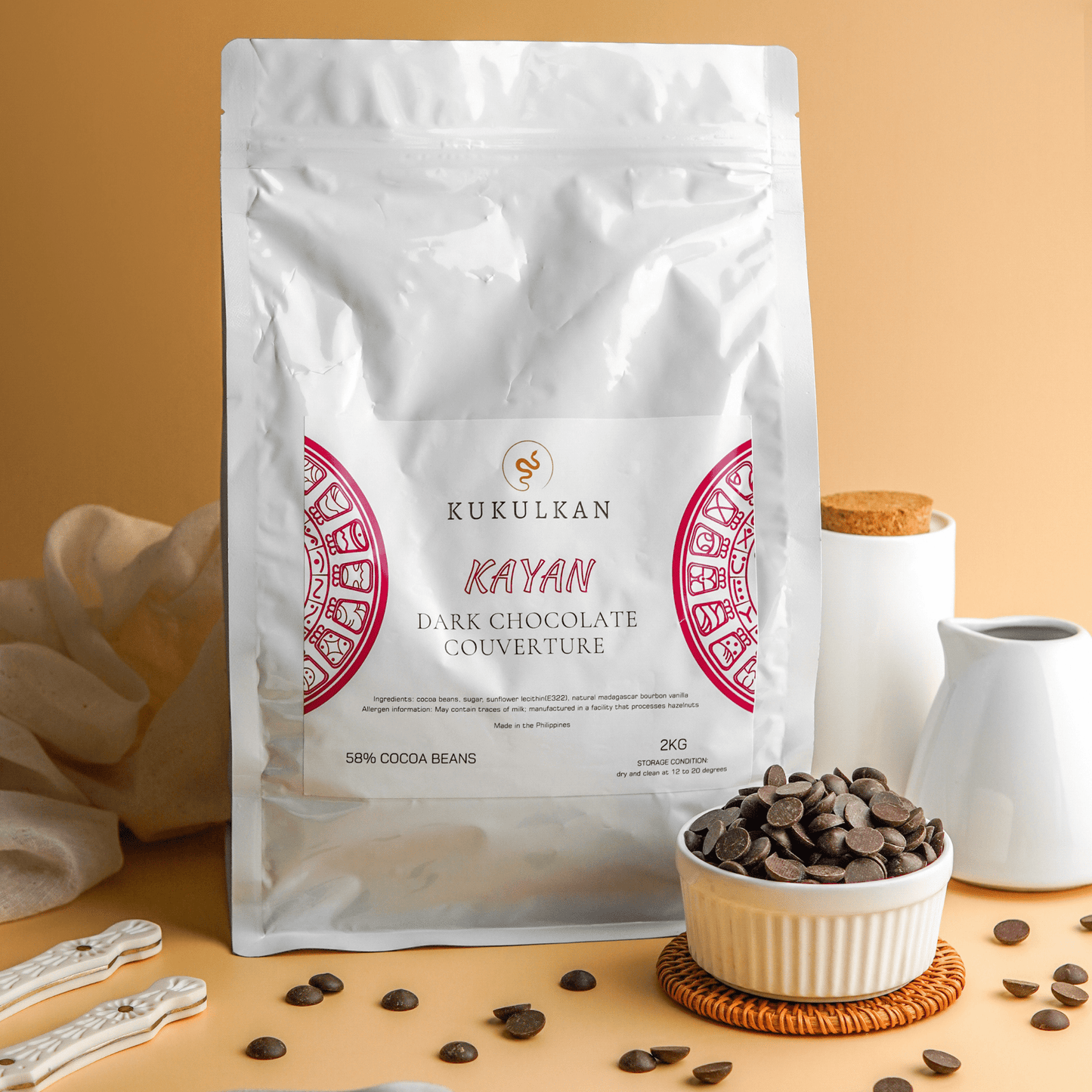 Kukulkan Kayan Dark Couverture 58% (2kg) - Fluffyummy Gastrogroup