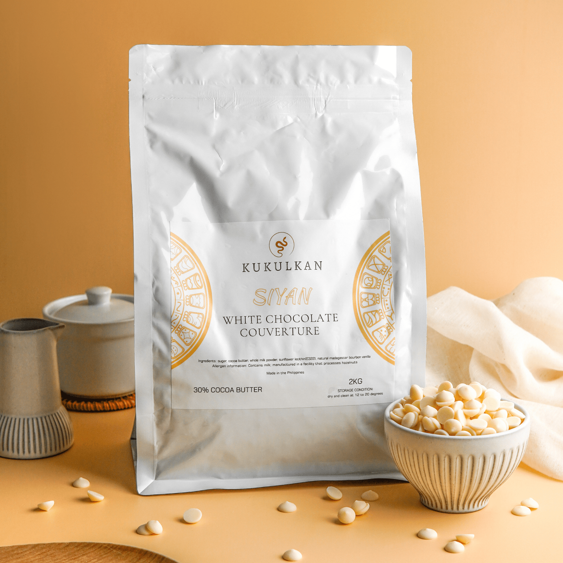 Kukulkan Siyan White Couverture 30% (2kg) - Fluffyummy Gastrogroup