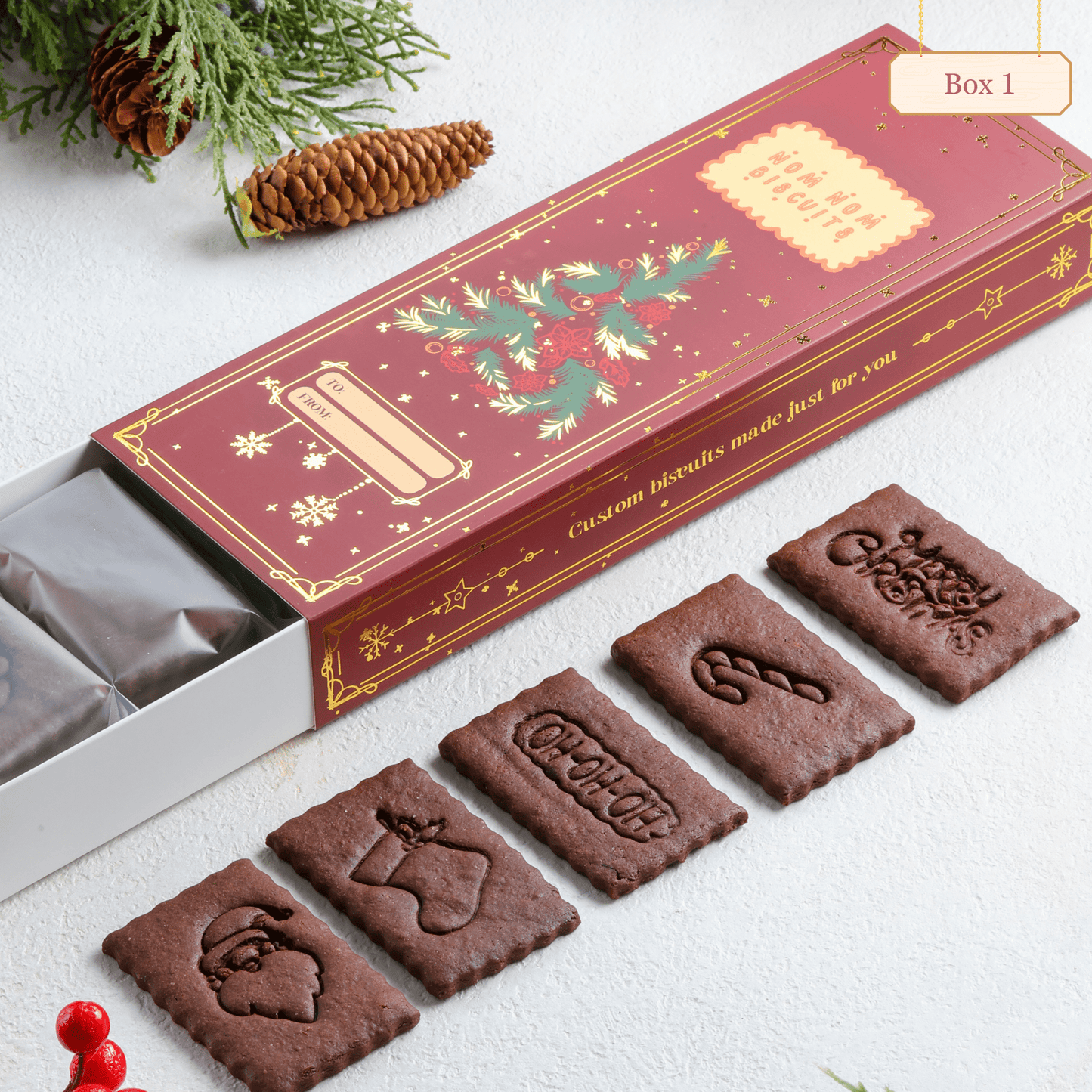 Limited Edition Holiday Box Nomnom Biscuits - Fluffyummy Gastrogroup