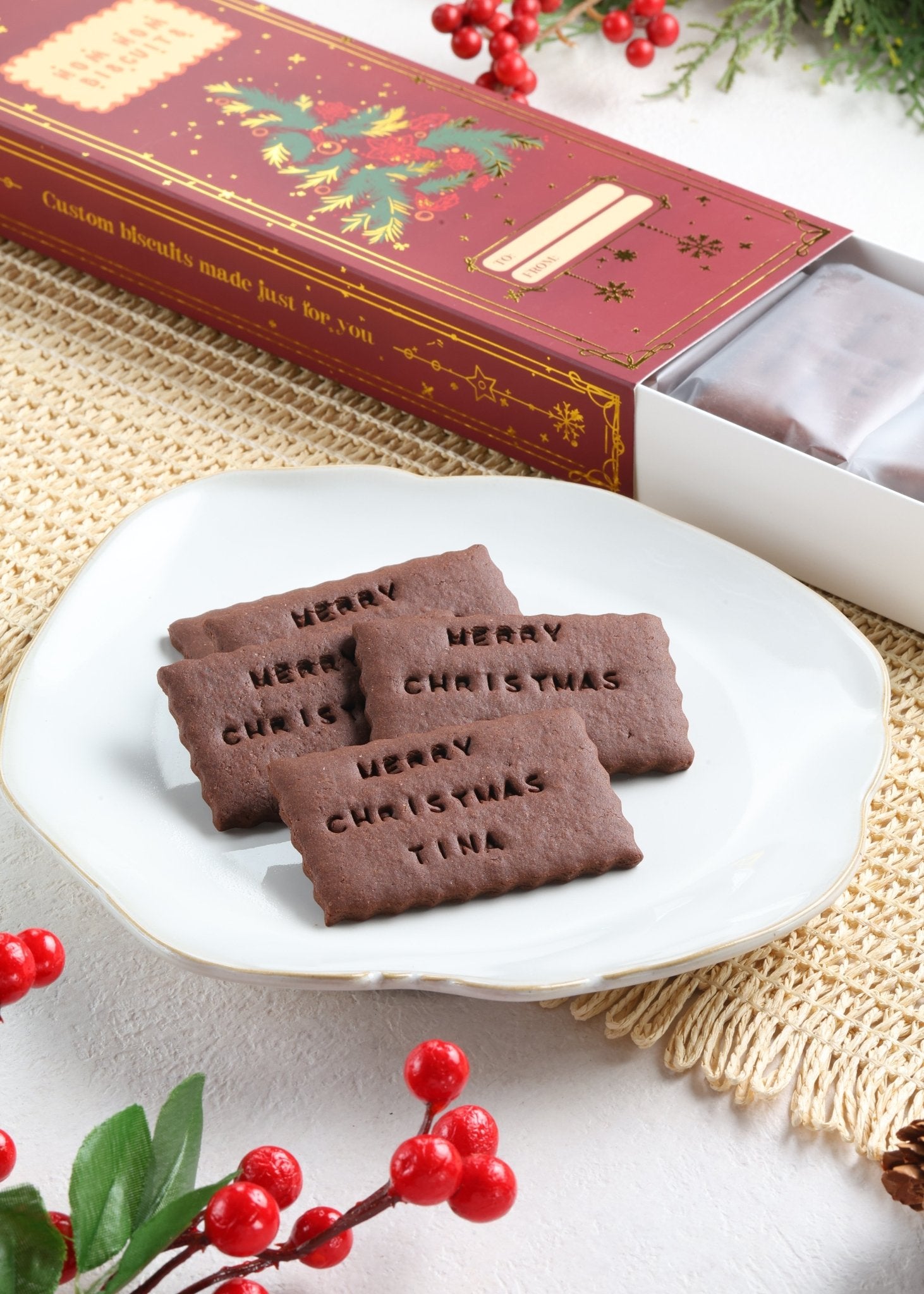 Limited Edition Holiday Box Nomnom Biscuits - Bundle of 5 - Fluffyummy Gastrogroup