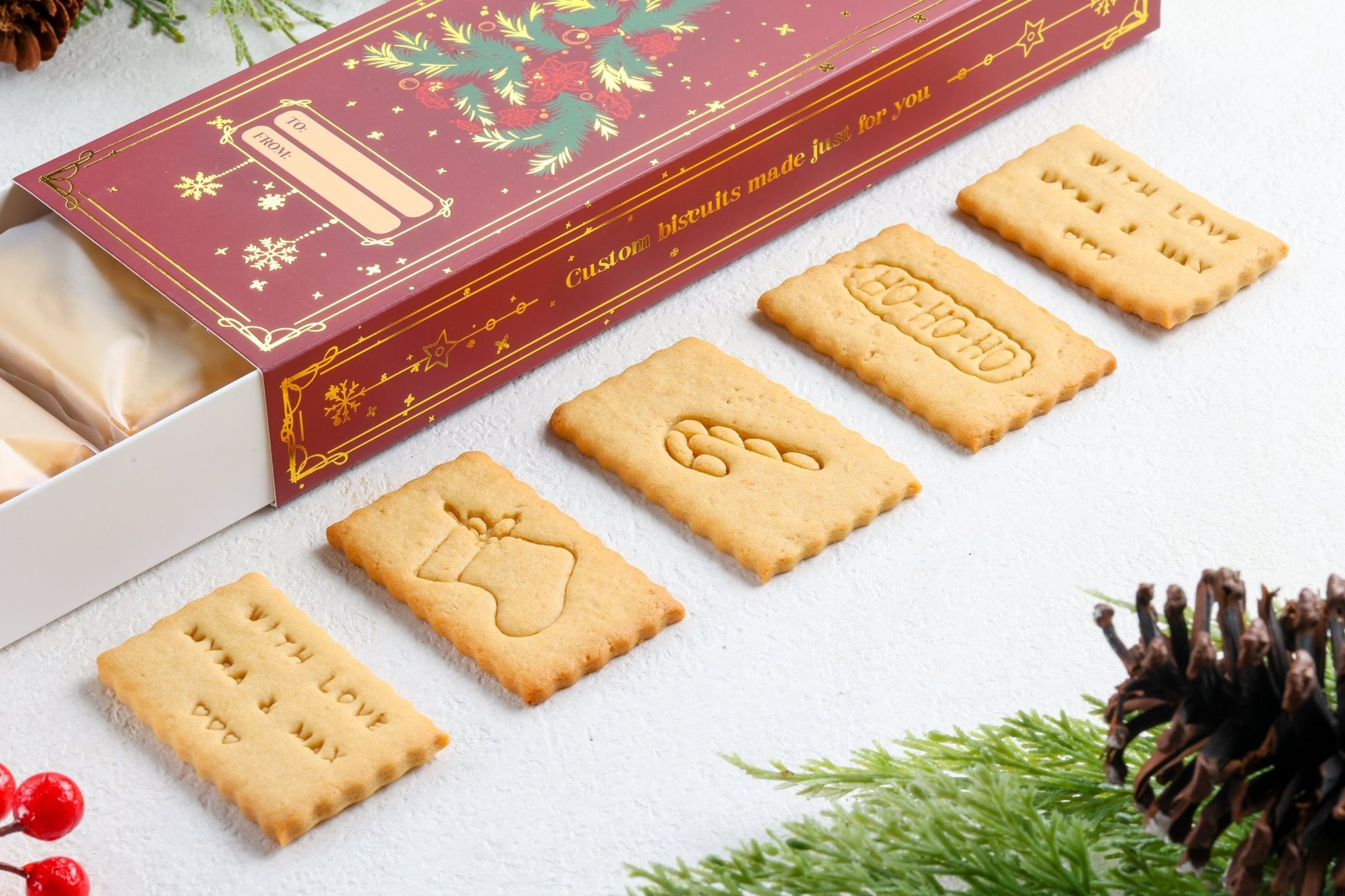 Limited Edition Holiday Box Nomnom Biscuits - Bundle of 5 - Fluffyummy Gastrogroup