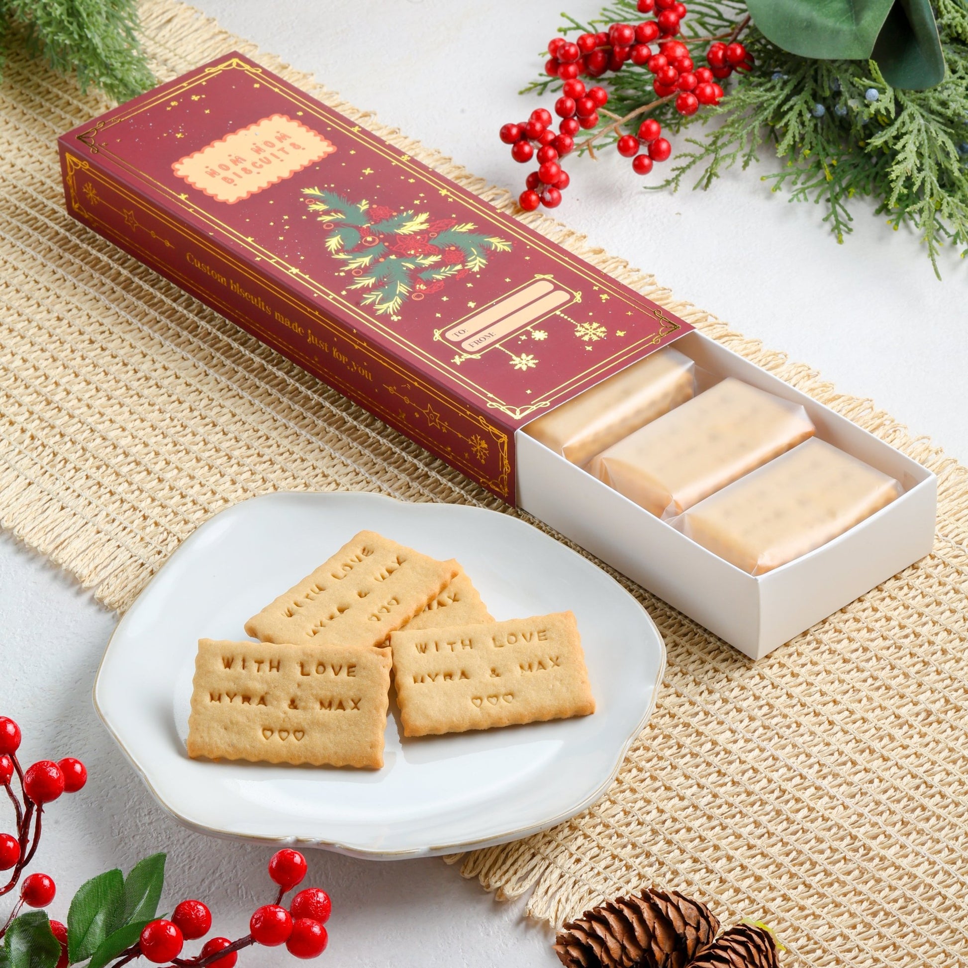 Limited Edition Holiday Box Nomnom Biscuits - Bundle of 5 - Fluffyummy Gastrogroup