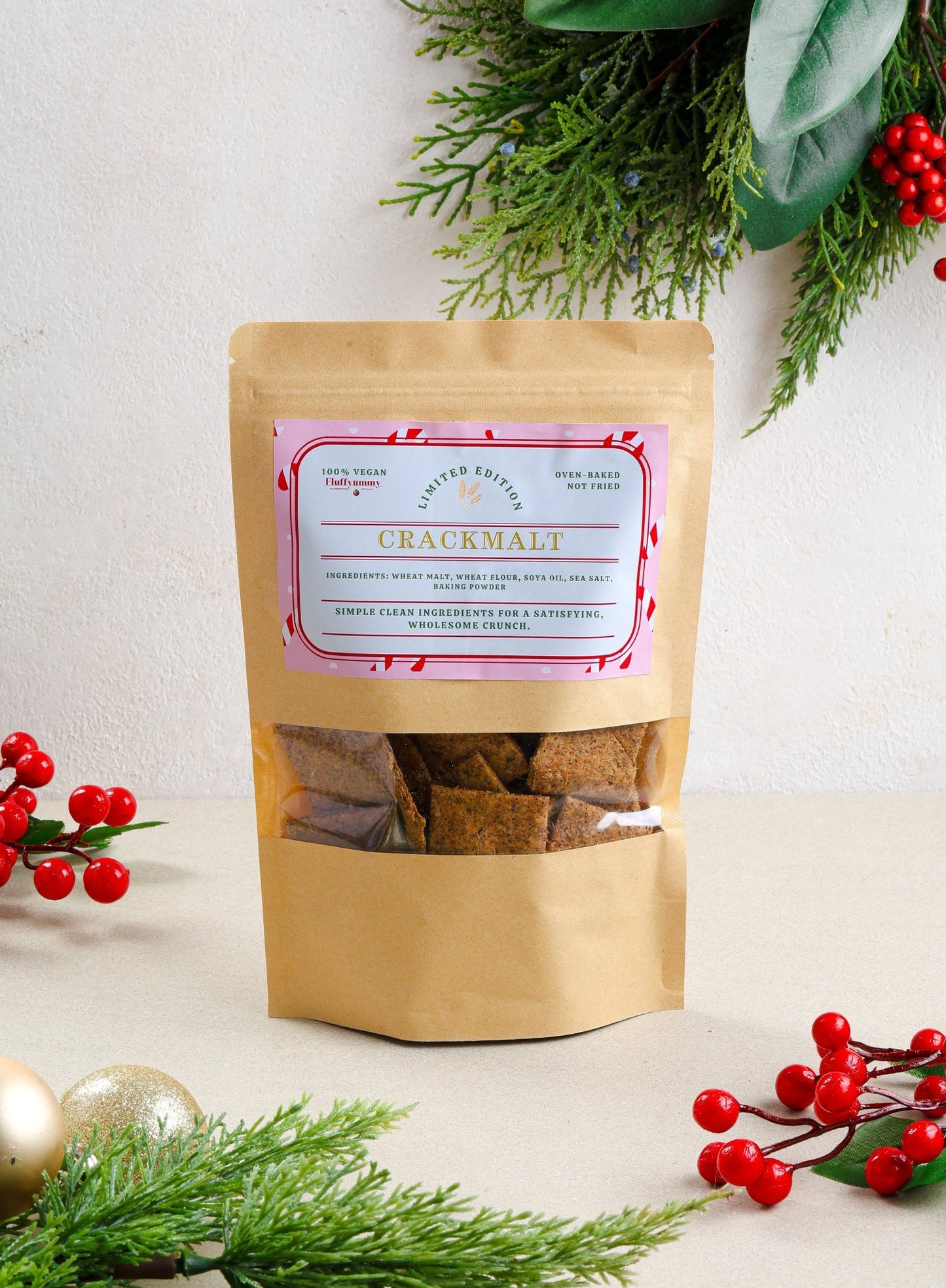 Vegan Crack Malt Crackers - Fluffyummy Gastrogroup